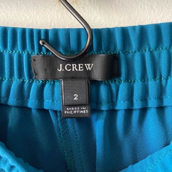 J.Crew Womens Draped Drawstring Elastic Waist Jogger
Pants Sz 2 Teal Blue 03341 - Picture 7 of 11